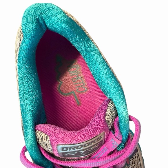 Brooks Adrenaline GTS 17 Running Shoes Womens US 7 B Silver Purple Teal- Read - Picture 7 of 11